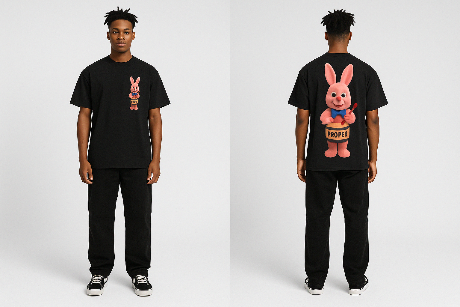 DUZZIT PROPER – Bunny Hop Tee v1